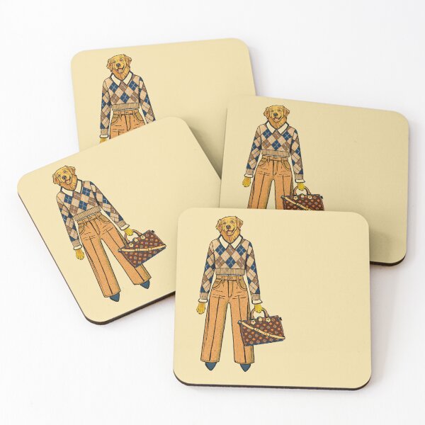 Item preview, Lispe Dog Golden Retriever in Retro Graphic Art Style designed and sold by Lispe-Designs.