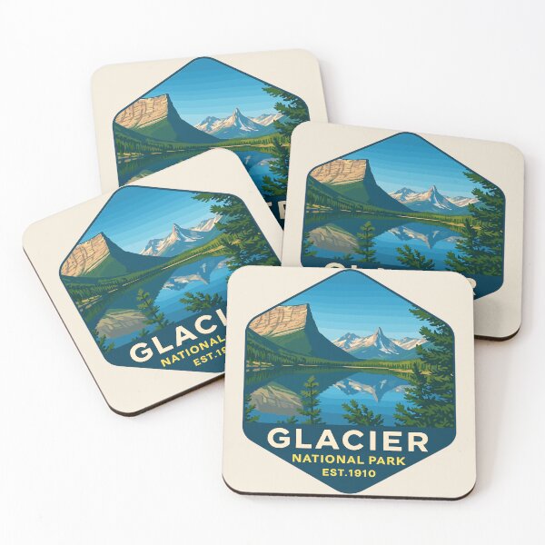 Item preview, Glacier National Park Sticker designed and sold by Gideon Emmerich.