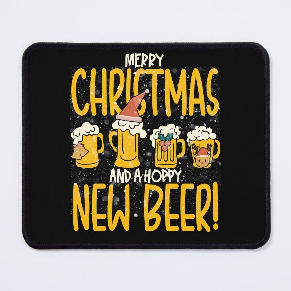 Item preview, Christmas and a Hoppy New Beer – Funny Beer Lovers Christmas Design designed and sold by JA World - Art & Design.