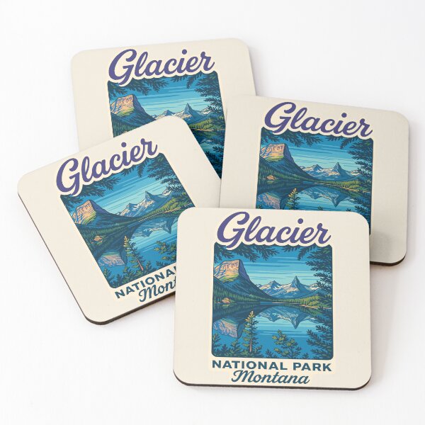 Item preview, Glacier National Park Sticker designed and sold by Gideon Emmerich.