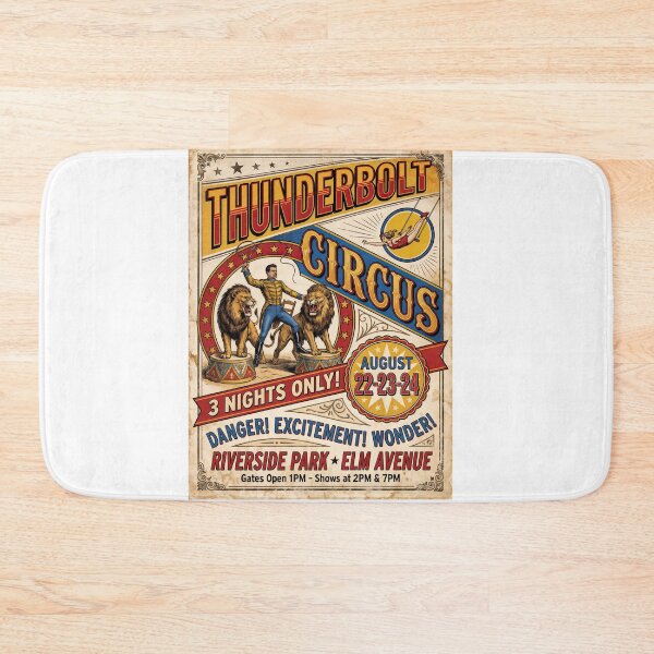 Item preview, Thunderbolt Spectacle: Vintage Circus in Full Roar designed and sold by ForeverPrintsOK.