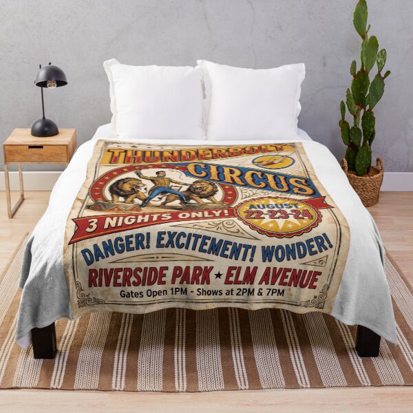 Item preview, Thunderbolt Spectacle: Vintage Circus in Full Roar designed and sold by ForeverPrintsOK.
