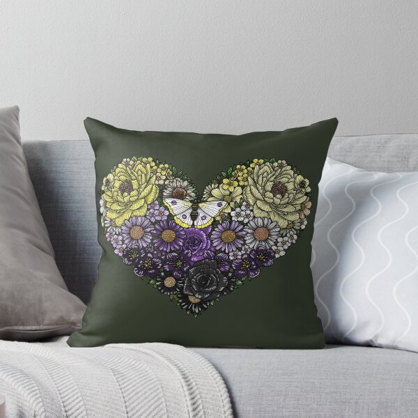 Item preview, Enby Flowers Heart designed and sold by Art by Veya.