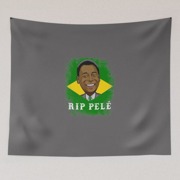 Item preview, RIP-PELE-SHIRT-RIP-PELE-SHIRT-BRAZIL-PELE-T-SHIRT-PEL-1970-BRASIL-PELE-DIE-SWEATSHIRT designed and sold by LarissaHartwig.