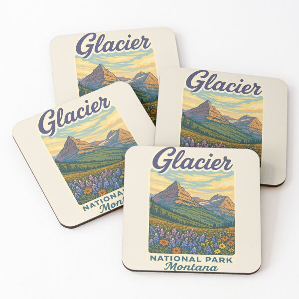 Item preview, Glacier National Park Sticker designed and sold by Gideon Emmerich.