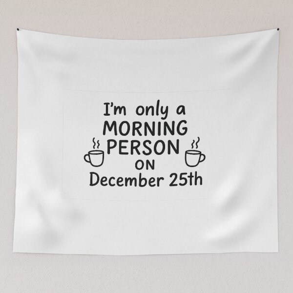 Item preview, Morning Person Holiday Cheer designed and sold by Trendy Sticker & Merch Collection - Express Yourself.