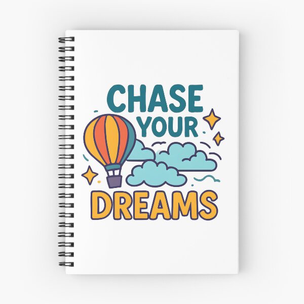 Item preview, Chase Your Dreams Hot Air Balloon Inspirational Design. designed and sold by The-T-In-Retro.
