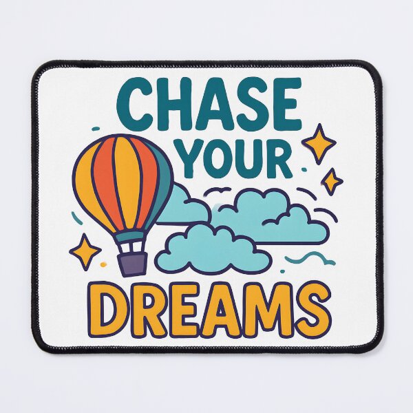 Item preview, Chase Your Dreams Hot Air Balloon Inspirational Design. designed and sold by The-T-In-Retro.