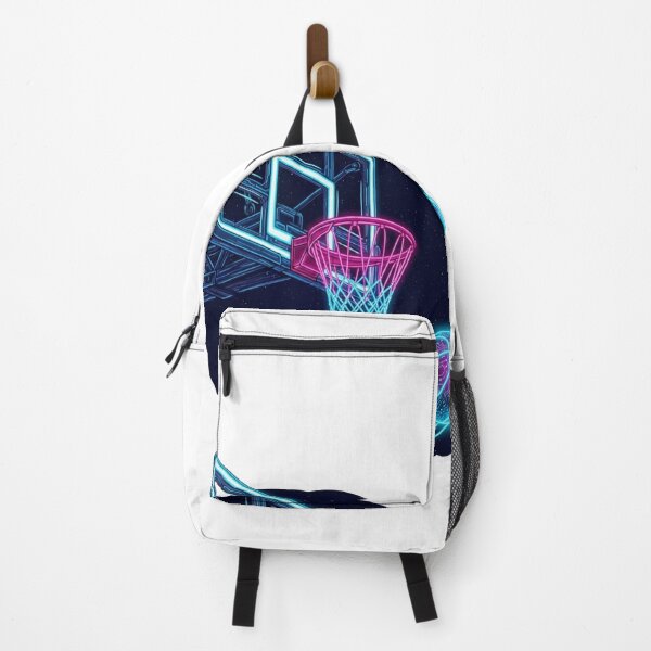 Item preview, Neon Cyberpunk Basketball Hoop - Future Sports Art designed and sold by Dzblack.