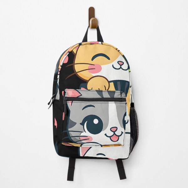Item preview, Cute animal Kawaii Stacked Chibi Cats Tower Artwork designed and sold by DrawHandArt.