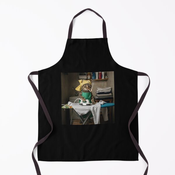 Item preview, Fed Up Salty Tabby Cat Ironing Brainrot Meme designed and sold by Pawrizzma POD.