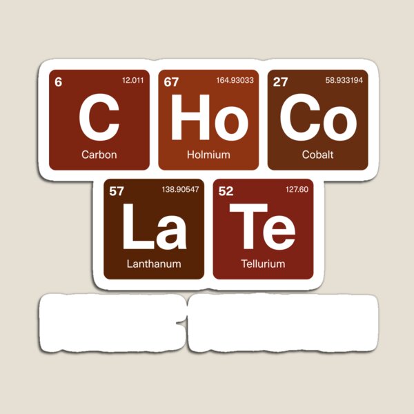 Item preview, Periodic Table Pun  - Chocolate Periodic Perfection designed and sold by fatchairprint.