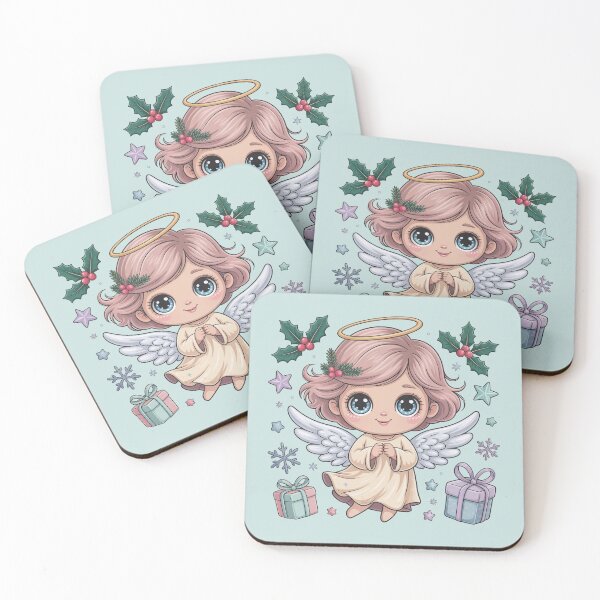 Item preview, Cute Kawaii Angel – Christmas Holiday  Design designed and sold by WikaKowalczyk.