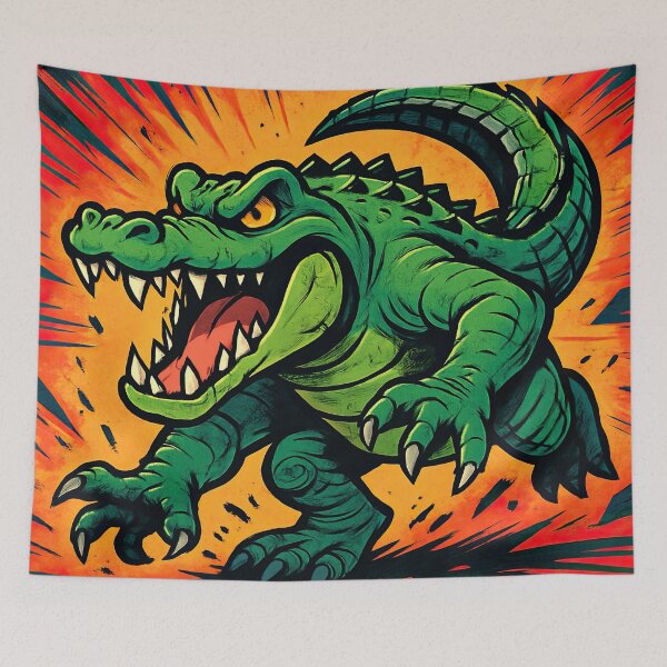 Item preview, alligator | Comics style - Cartoon designed and sold by ComicsFactory.