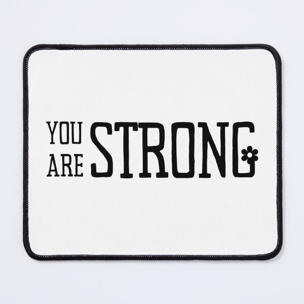 Item preview, You Are Strong – Minimalist Motivational Quote T-Shirt designed and sold by Happy'CLICK'.