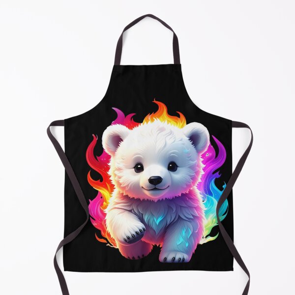 Item preview, A glowing neon baby white bear T-shirt|Art designed and sold by Alicjareign.