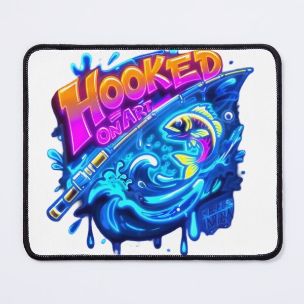 Item preview, Glowing Neon Wave: Hooked On Art Graffiti designed and sold by newvisionart191.