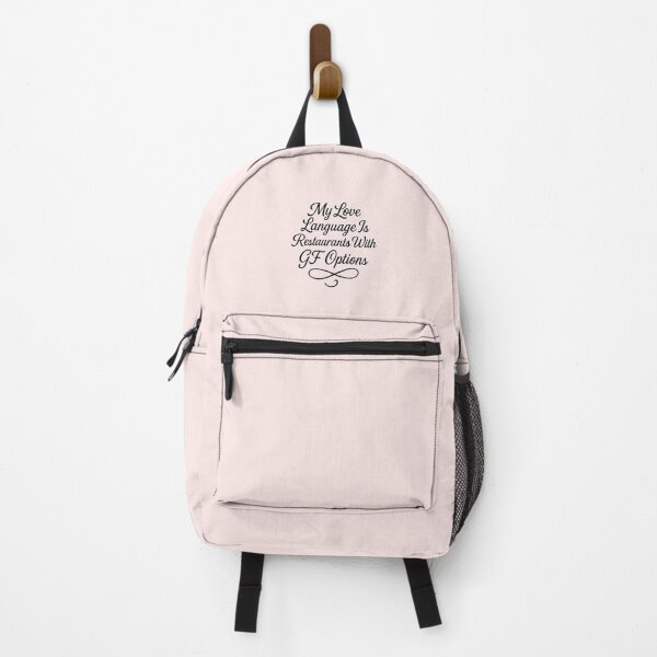 Item preview, My Love Language Is Restaurants With GF Options – Sweet Script-Style Gluten-Free Dining Quote | Coeliac Humour Design designed and sold by My Gluten Free Life UK.