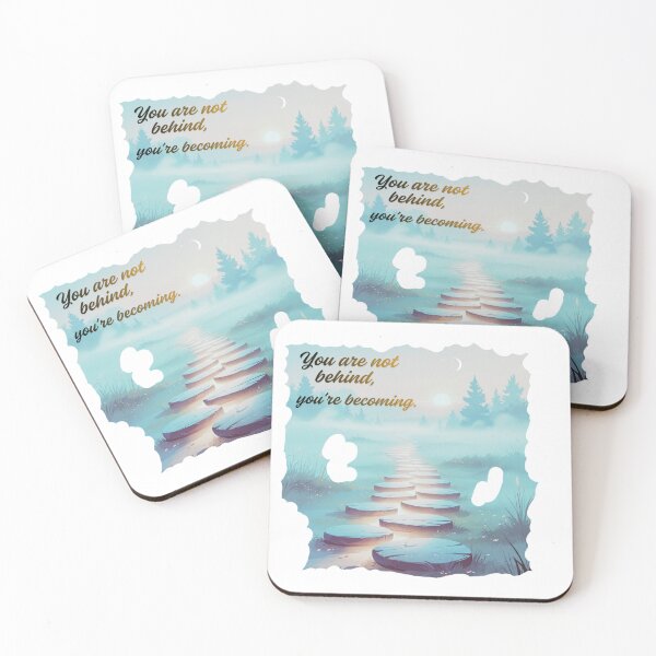 Item preview, You Are Becoming Not Behind healing journey designed and sold by SloganSauce.