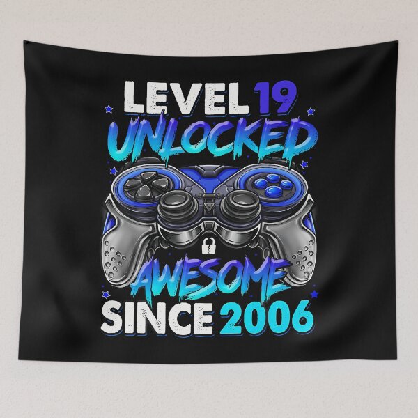 Item preview, Level 19 Unlocked Awesome Since 2006 19Th Birthday Gaming designed and sold by Fereskabilon.