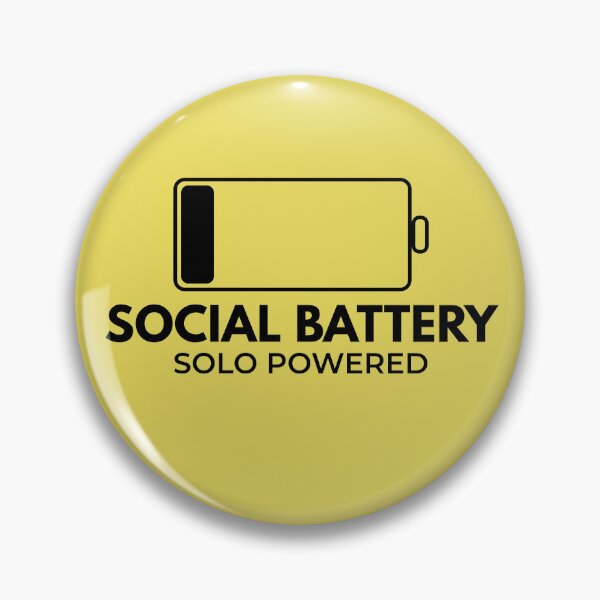 Item preview, Social Battery Solo Powered – Introvert Humor Shirt designed and sold by AdamIntrovert.
