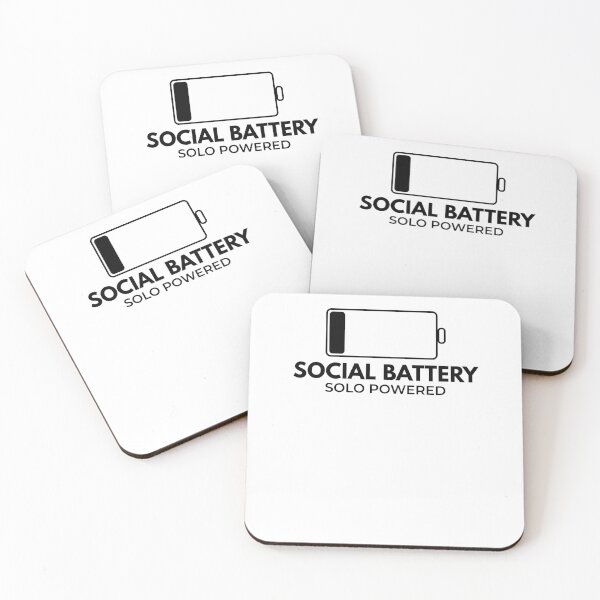 Item preview, Social Battery Solo Powered – Introvert Humor Shirt designed and sold by AdamIntrovert.