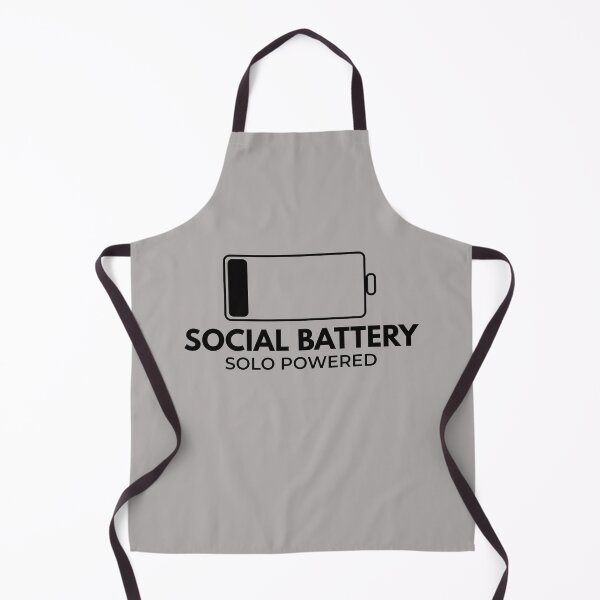 Item preview, Social Battery Solo Powered – Introvert Humor Shirt designed and sold by AdamIntrovert.