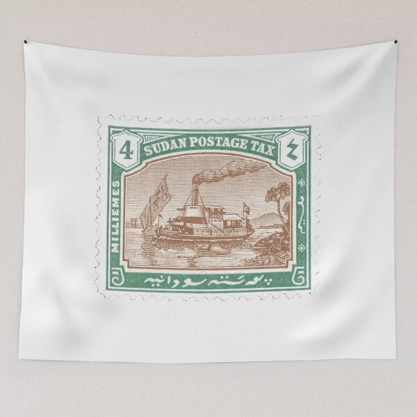 Item preview, Vintage Sudan Boat Postage Stamp designed and sold by red-amber65.