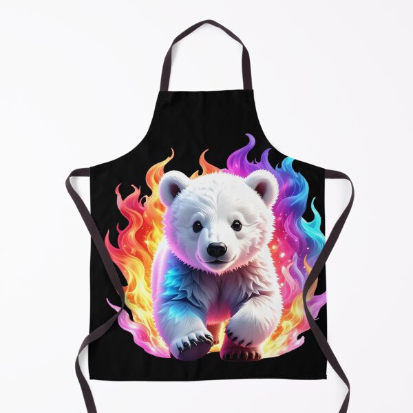 Item preview, A glowing neon baby white bear T-shirt|Art designed and sold by Alicjareign.