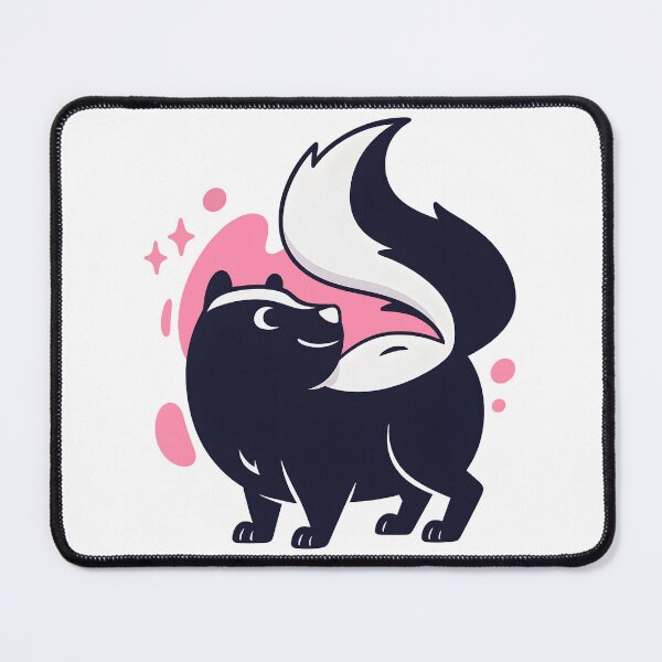 Item preview, Cute Kawaii Skunk Cartoon with Fluffy Tail design gift designed and sold by DrawHandArt.