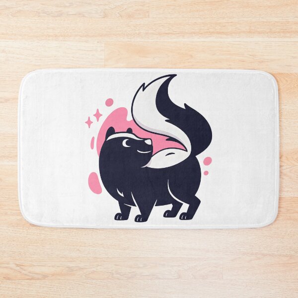 Item preview, Cute Kawaii Skunk Cartoon with Fluffy Tail design gift designed and sold by DrawHandArt.