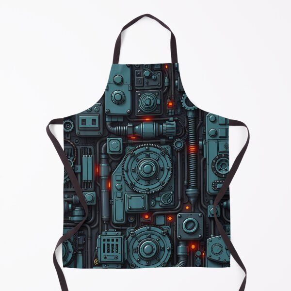 Item preview, Cyberpunk Tech Panel – Dark Futuristic Industrial Pattern Art designed and sold by DanjerBoi.