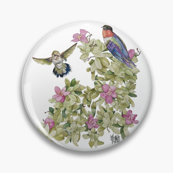 Item preview, Ruby Throat Hummingbirds with Cenizo designed and sold by Jesus Vichareli.