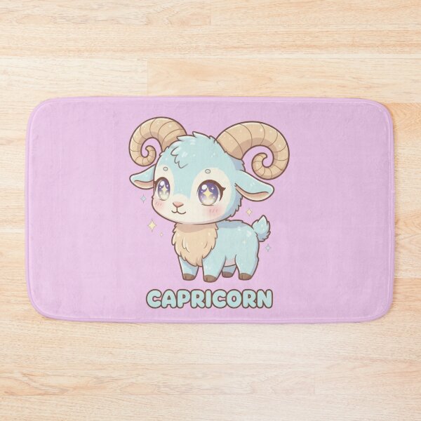 Item preview, Kawaii Capricorn Goat – Cute Zodiac Sign Illustration designed and sold by LaurannaDesign.