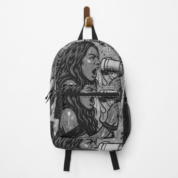 Item preview, Fierce Voice Activism - Black and White Empowered Grayscale Street Art designed and sold by AldenTees.