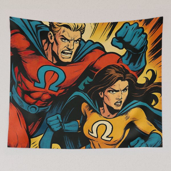 Item preview, Alpha and Omega | Comics style - Cartoon designed and sold by ComicsFactory.
