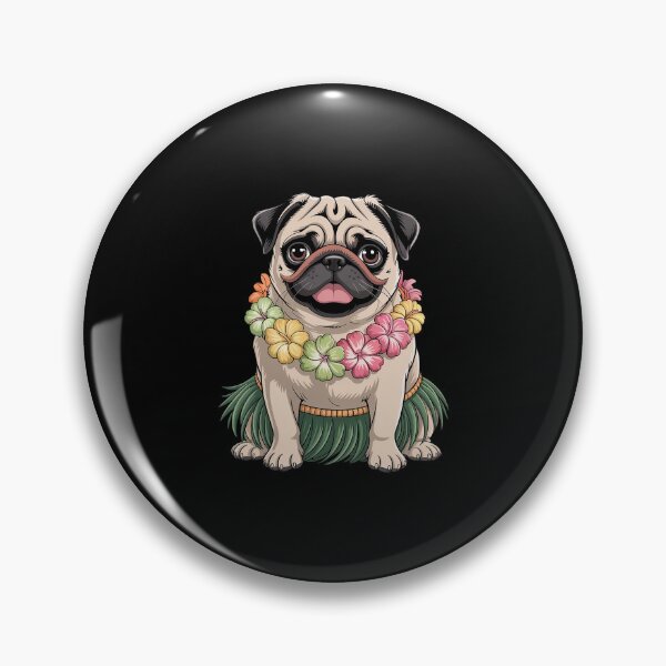 Item preview, Pug Hawaiian Hula Dance Shirt  Cool Aloha Animal Funny designed and sold by LKappa3Faber.