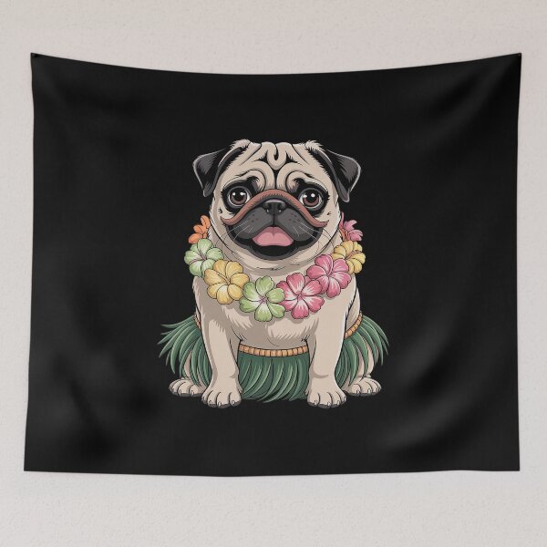 Item preview, Pug Hawaiian Hula Dance Shirt  Cool Aloha Animal Funny designed and sold by LKappa3Faber.