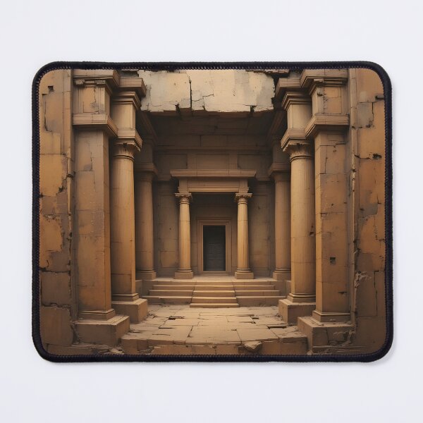 Item preview, Ancient Stone Corridor – Mystical Desert Temple Architecture” designed and sold by GeetArtHouse.