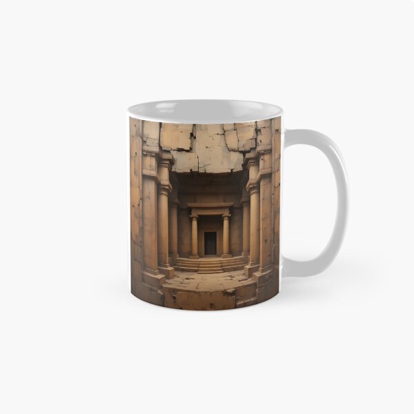 Item preview, Ancient Stone Corridor – Mystical Desert Temple Architecture” designed and sold by GeetArtHouse.