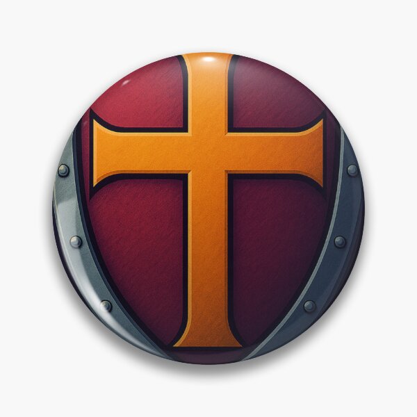 Item preview, Crusader's Golden Cross Shield designed and sold by JosuTheArtist.