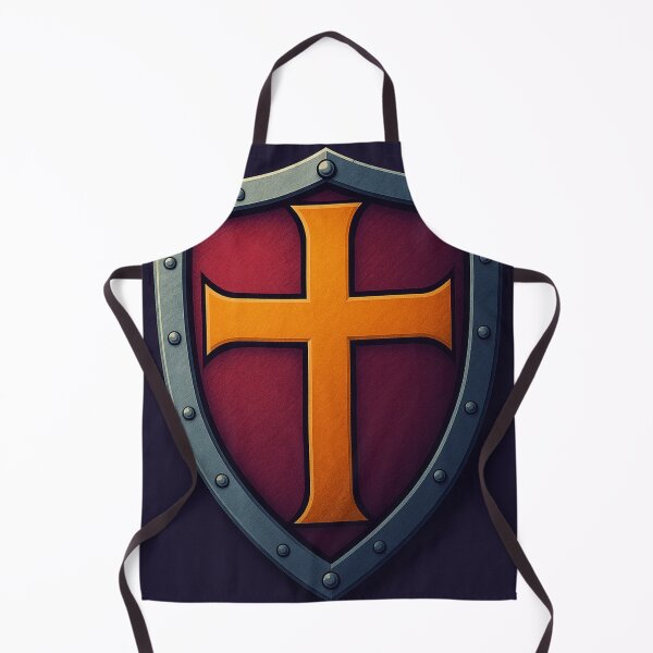 Item preview, Crusader's Golden Cross Shield designed and sold by JosuTheArtist.