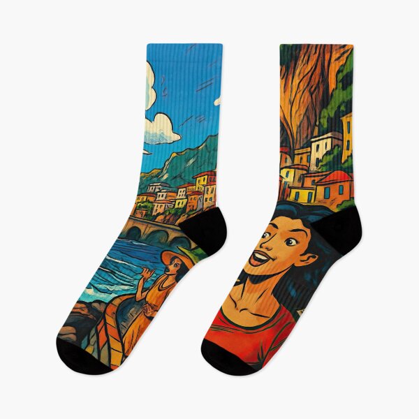Item preview, Amalfi Coast | Comics style - Cartoon designed and sold by ComicsFactory.
