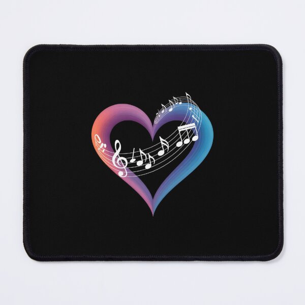 Item preview, Musical Notes Heart Treble Clef Music  designed and sold by MicanCuteStore.