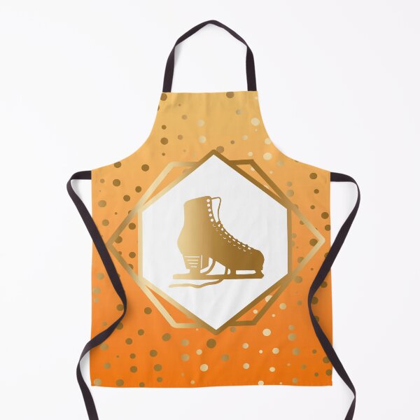 Item preview, Gold Figure Skate with Gold Dots on Yellow to Orange Gradient designed and sold by Purposely Designed.