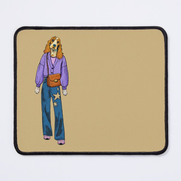 Item preview, Lispe Dog Retro Spaniel Starry 70s Mid-Century Graphic Art Style designed and sold by Lispe-Designs.