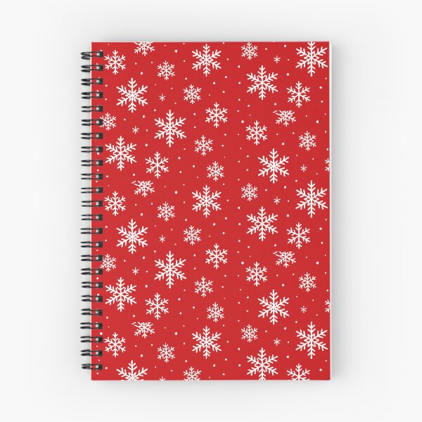 Item preview, White Snowflakes Pattern on Red – Festive Christmas Background Design designed and sold by TrendBoost.