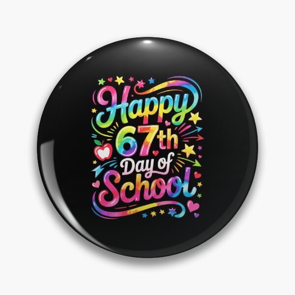 Item preview, Happy 67 Days Of School Meme100th Day Of School Tie Dye  designed and sold by gladysenglish.