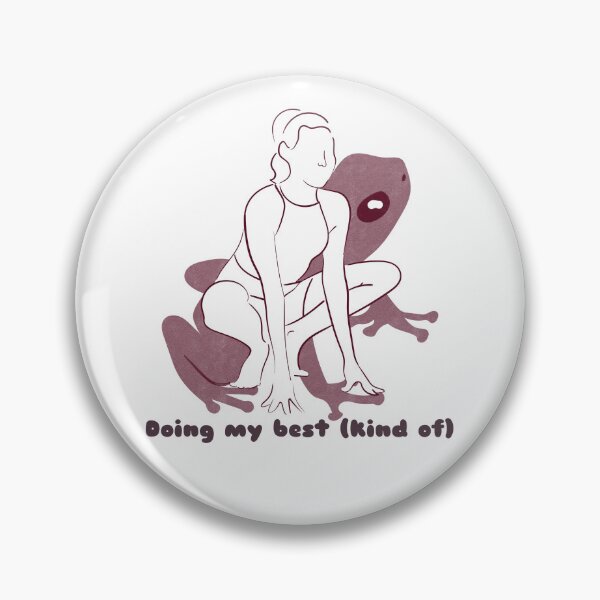 Item preview, Doing My Best (Kind Of) Minimalist Yoga Frog Aesthetic Funny Design designed and sold by MGK22.