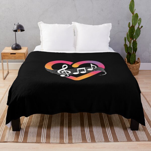 Item preview, Musical Notes Heart Treble Clef Music1 designed and sold by MicanCuteStore.